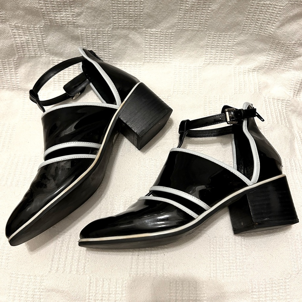 Jeffery Campbell Melina-2 patent leather booties